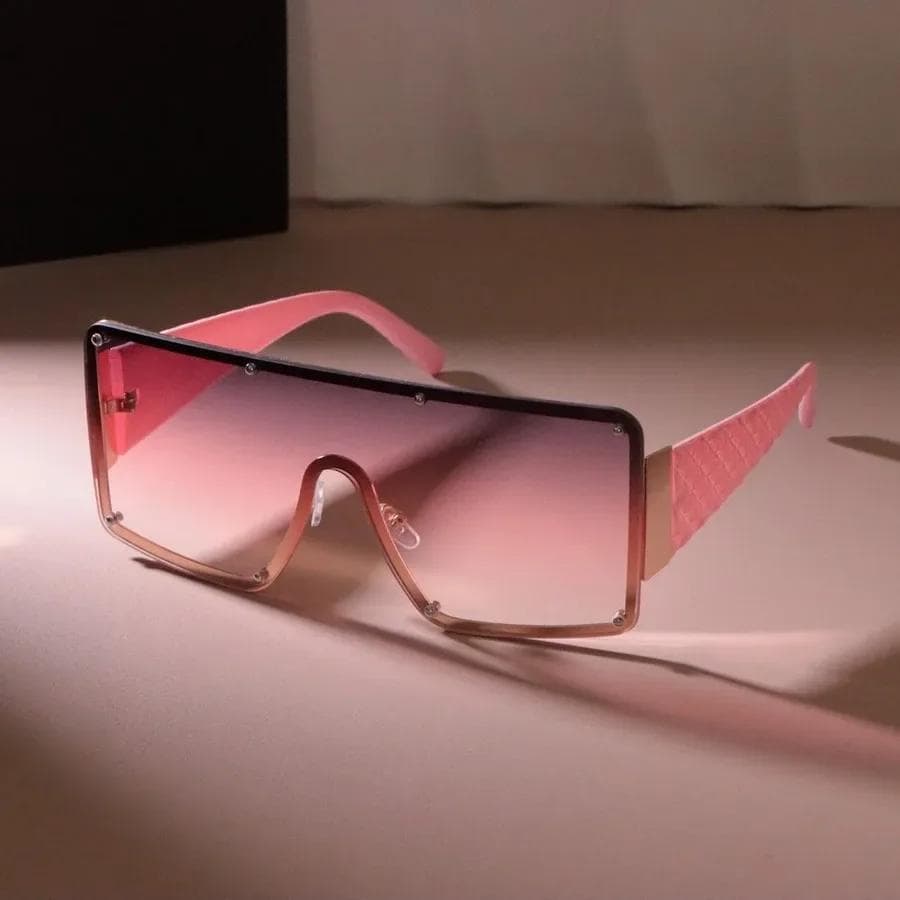 Fashion Big Frame Sunglasses Women Men Minimalist Square Designer Sun Glasses Colorful Travel UV Protection Other