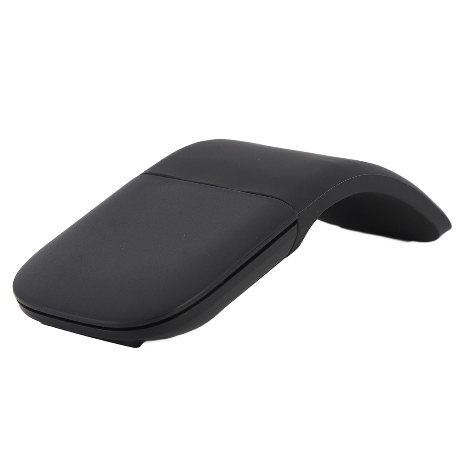 BT Arc Touch Mouse 1200DPI Ultra Thin Portable Wireless Foldable Optical Mouse for Laptops and black