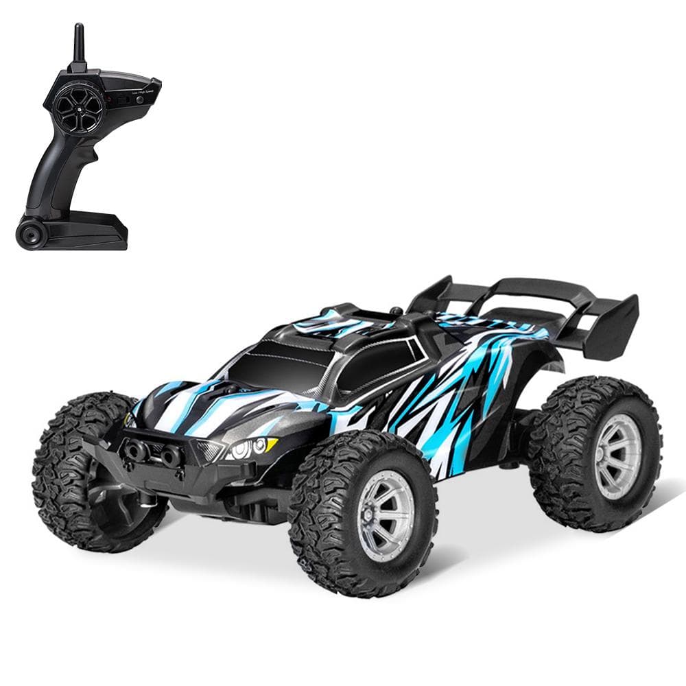 S658 RC Cars Mini Remote Control Car for Kids 2.4GHz 1:32 RC Car with LED Light 20KM/H High Speed 1 battery blue
