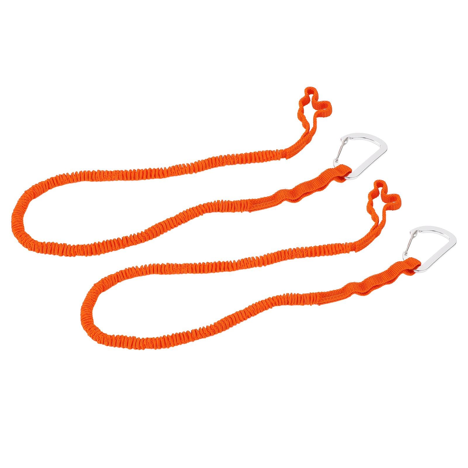 2pcs Kayak Paddle Leash Stretchable Strap Lanyard Rope for Kayaking Boating Canoeing Fishing Pole