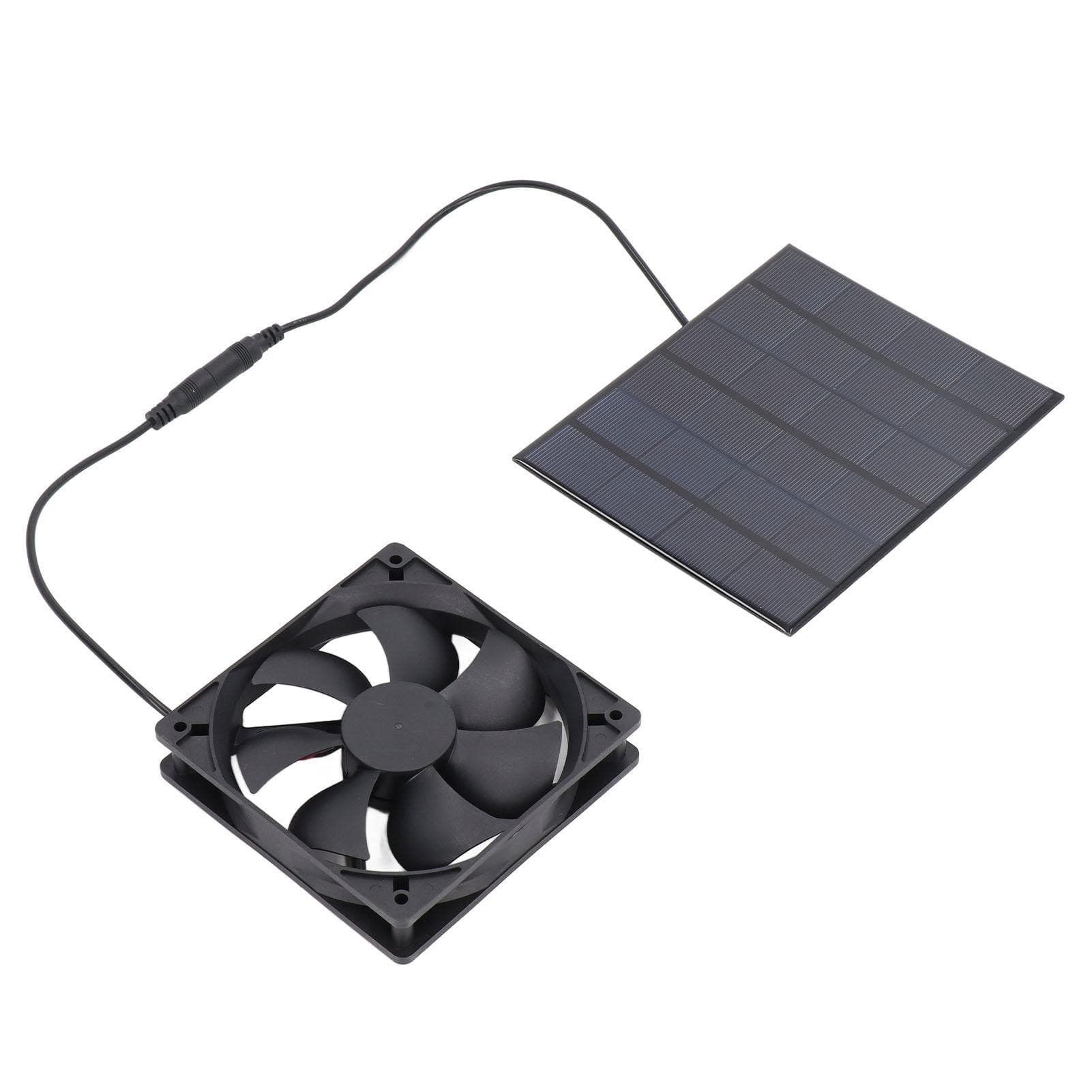 Solar Panel Powered Fan Portable 3.5W 6V Solar Exhaust Fan for Chicken Dog Pets Houses Outdoor