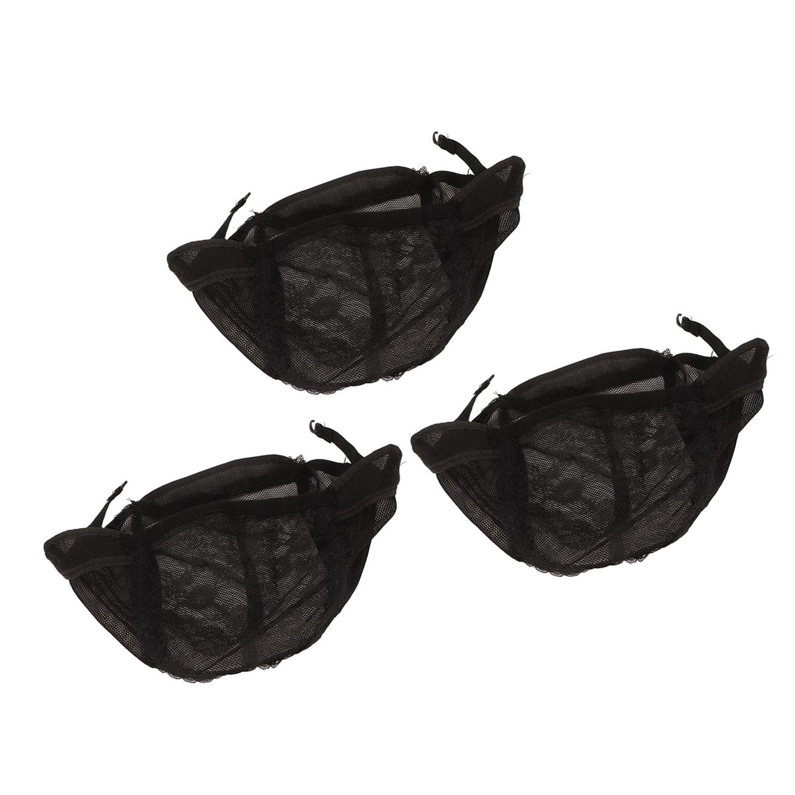 3Pcs Wig Caps for Making Wigs with Elastic Band Nylon Breathable for Women Cosplay