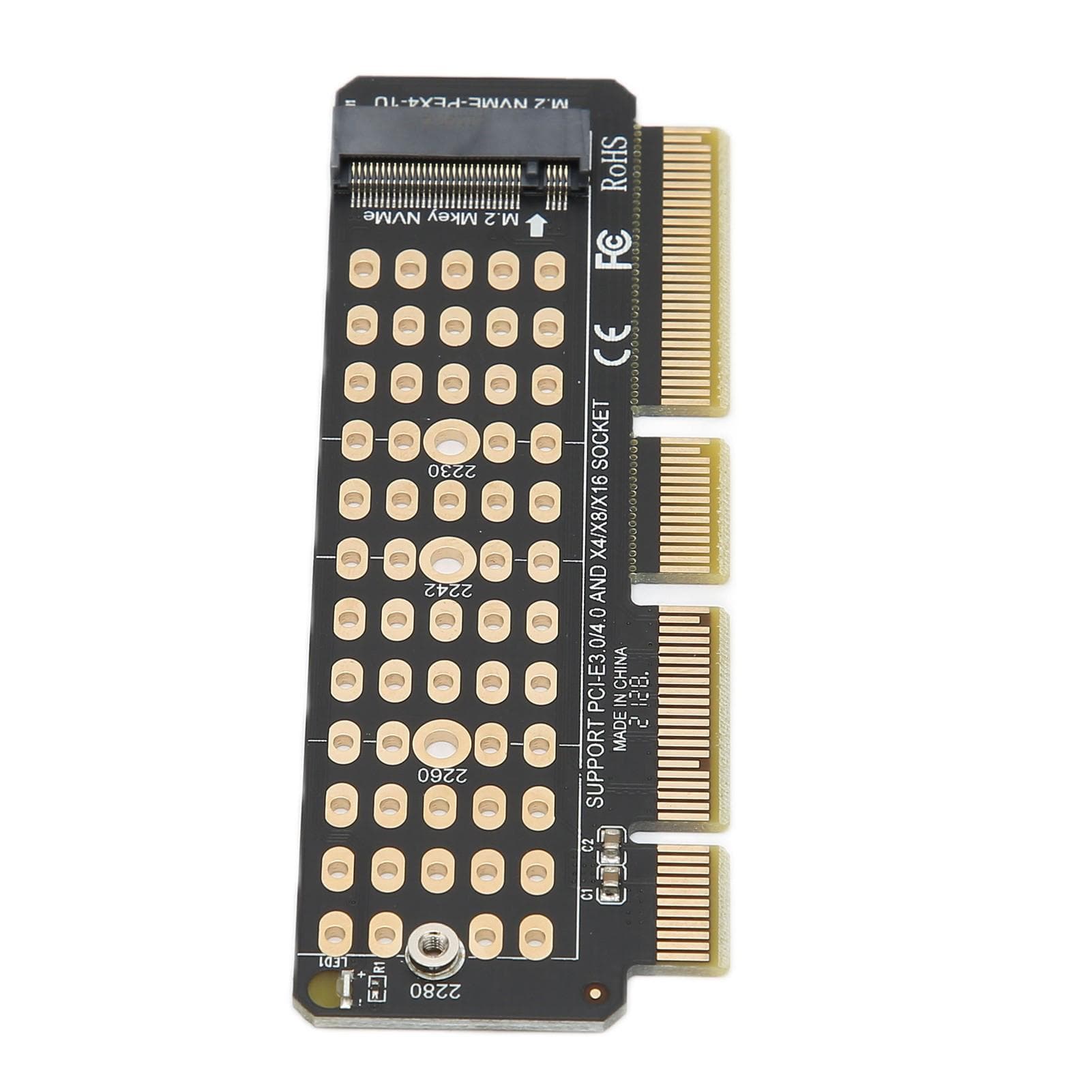 NVME Riser Card M.2 to PCIE4.0 Stable Performance PCEX4X8X16 Card Slot Interface Expansion Card