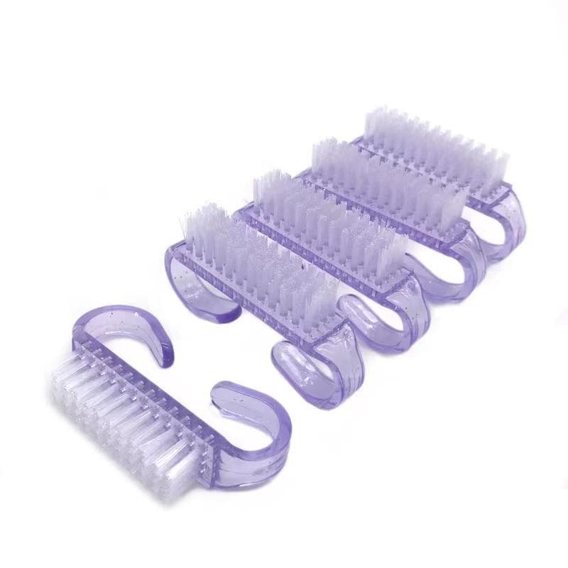 1/3/10Pcs Acrylic Nail Brush 4 Color Nail Art Manicure Pedicure Soft Remove Dust Plastic Cleaning Nail Brushes File Tools Set 1PCS purple