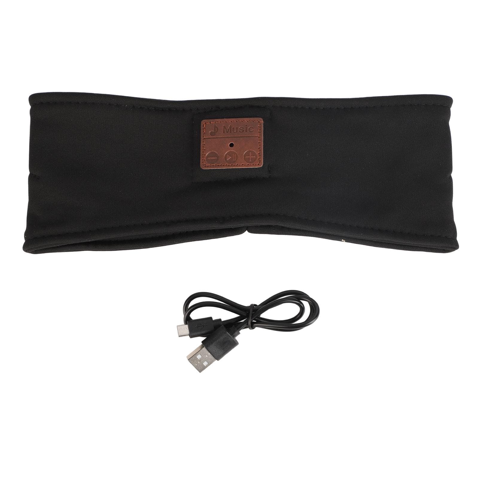 Breathable Sleep Headphone Wireless Sports Music Headband Headphone With Bluetooth 5.2 Heather black