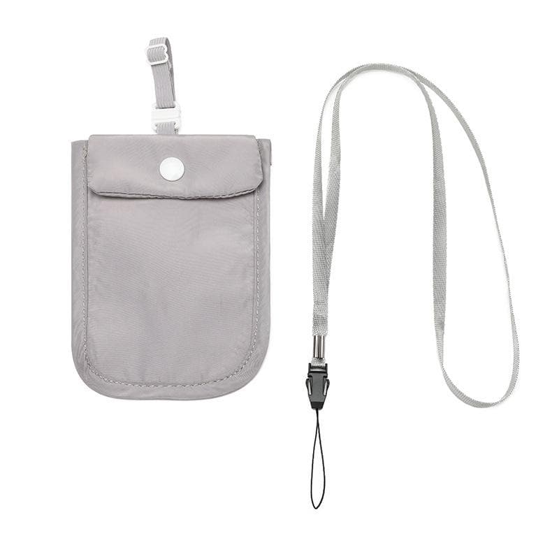 Nylon Underwear, Loose Change Card, Hanging Bag, Ultra-thin, Close-fitting, Hidden Underwear for Women Traveling gray