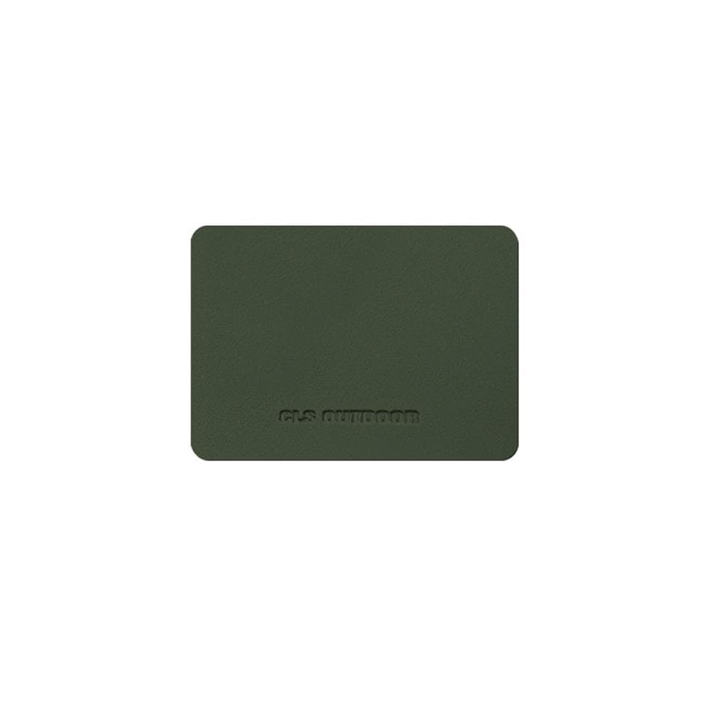 Waterproof Table Mat PU Leather Placemat Outdoor Picnic Camping BBQ Heat Insulation Desk Pad S dark green