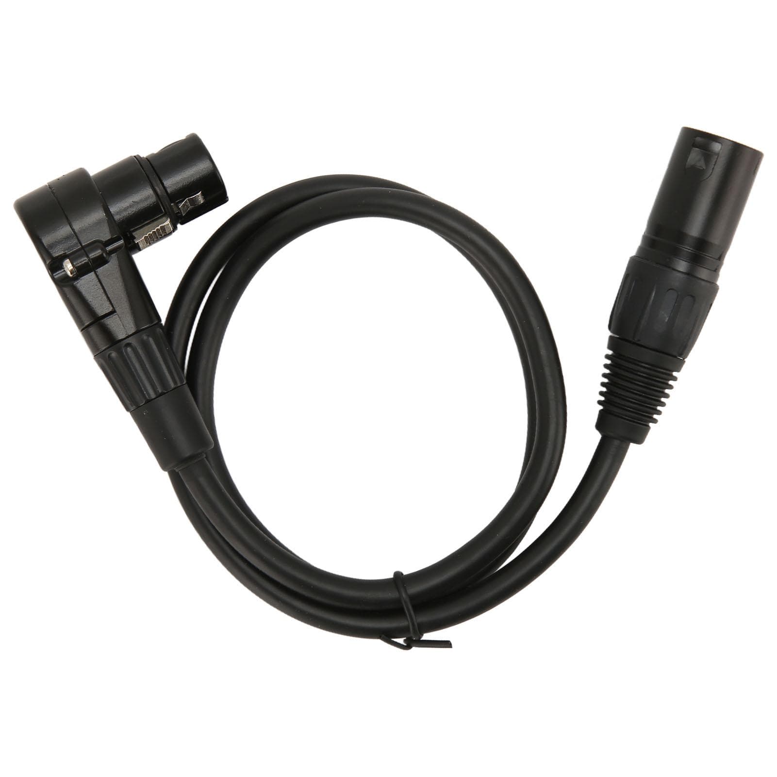 XLR Male to XLR Right Angle Female Microphone Cable 3 Pin Silver Plated OFC Conductor XLR