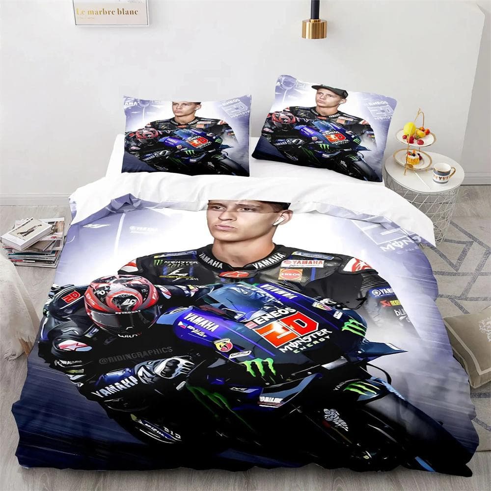 Marquez 93 Bedding Set Pillowcases Twin Full Queen King Bed Linen 3D Print Marc Marquez 93 Duvet Cover Set for Teens Boys Adult 173x218cm 3pcs