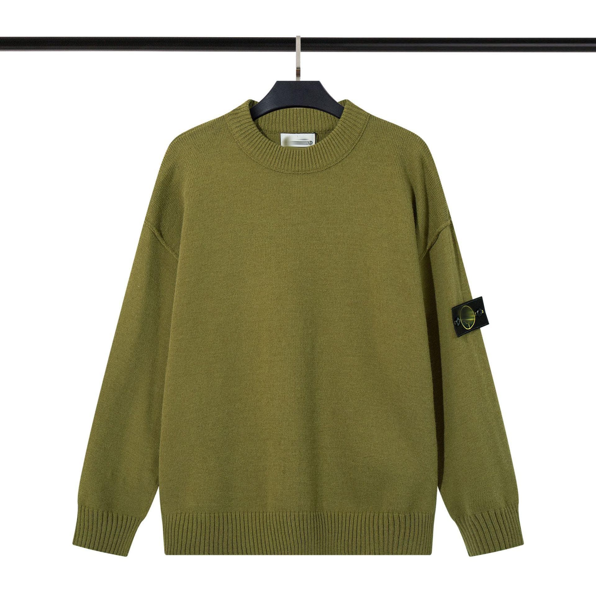 Cross-Border Stone Island Round Neck Unisex Pullover Sweater - European & American Trendy Style XL