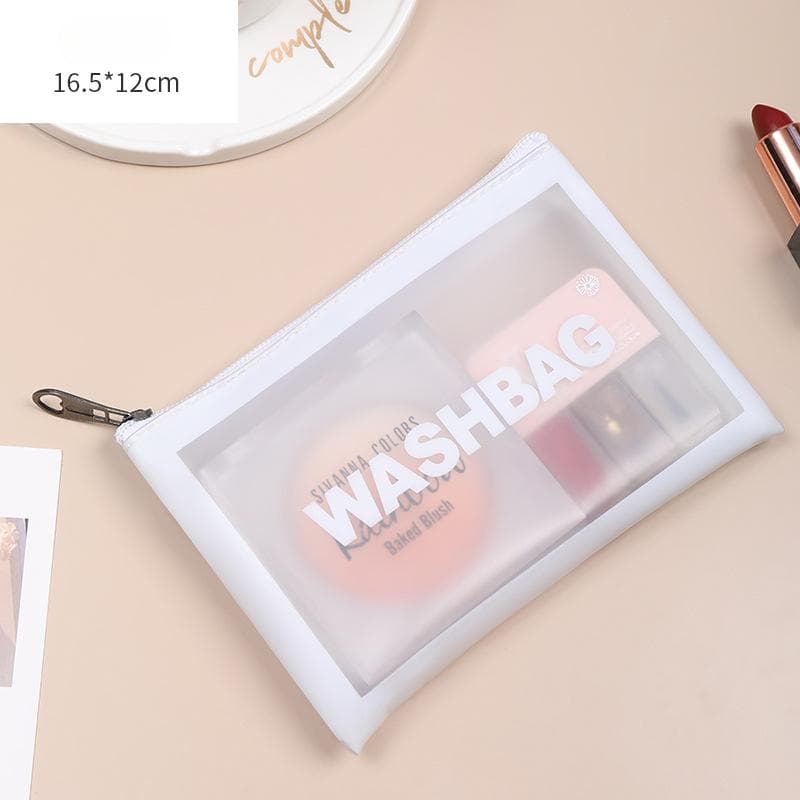Multifunctional Cosmetic Bag For Women Wash Bag Home Travel Storage Bag Case S white