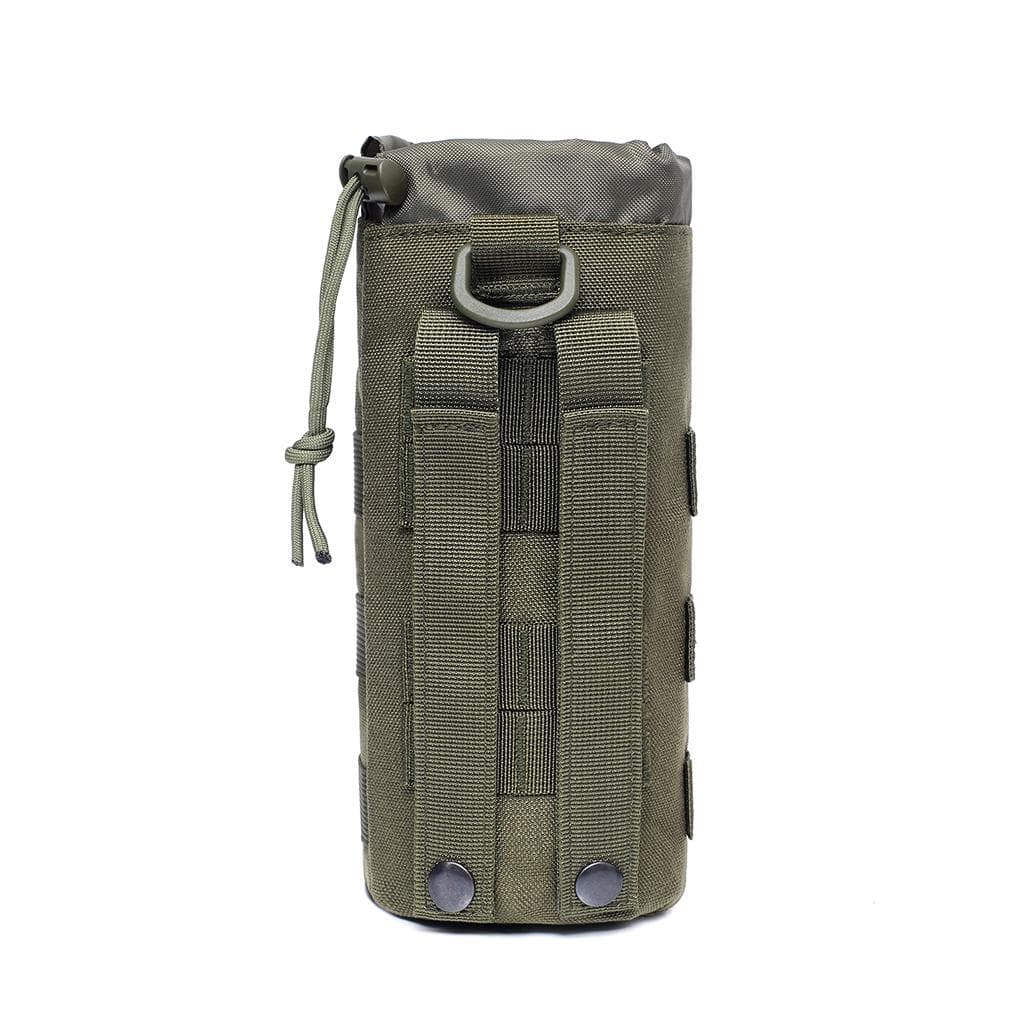 Water Bottle Bag,Kettle Pouch,Canteen Holder,Drawstring Pouch Bag ,Camping Cycling,Outdoor Hunting,Hiking green