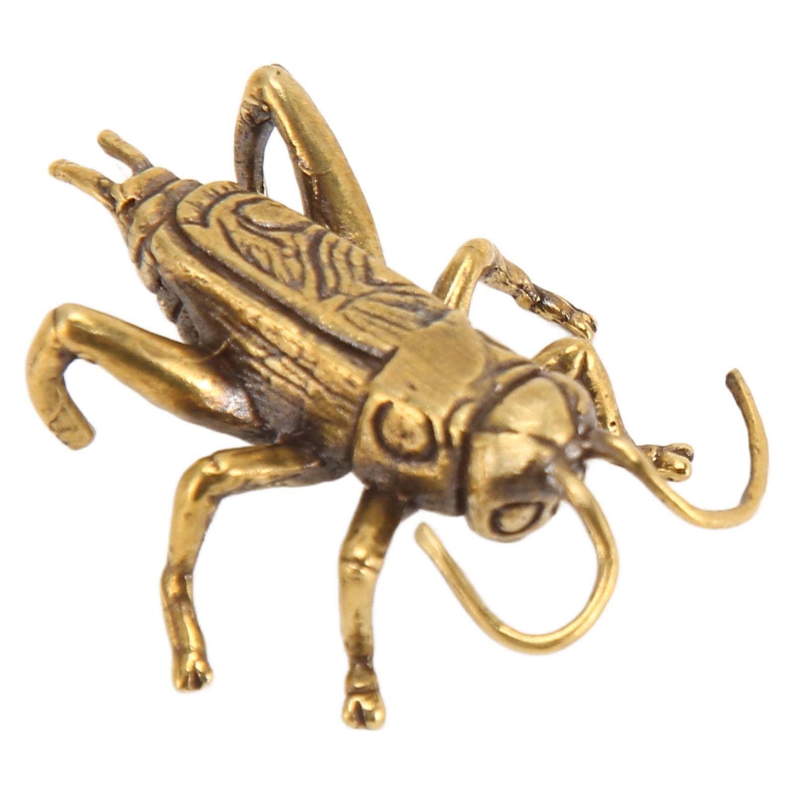 Copper Cricket Statue Innovative Exquisite Vintage Wealth Lucky Cricket Figurine for Home Decor