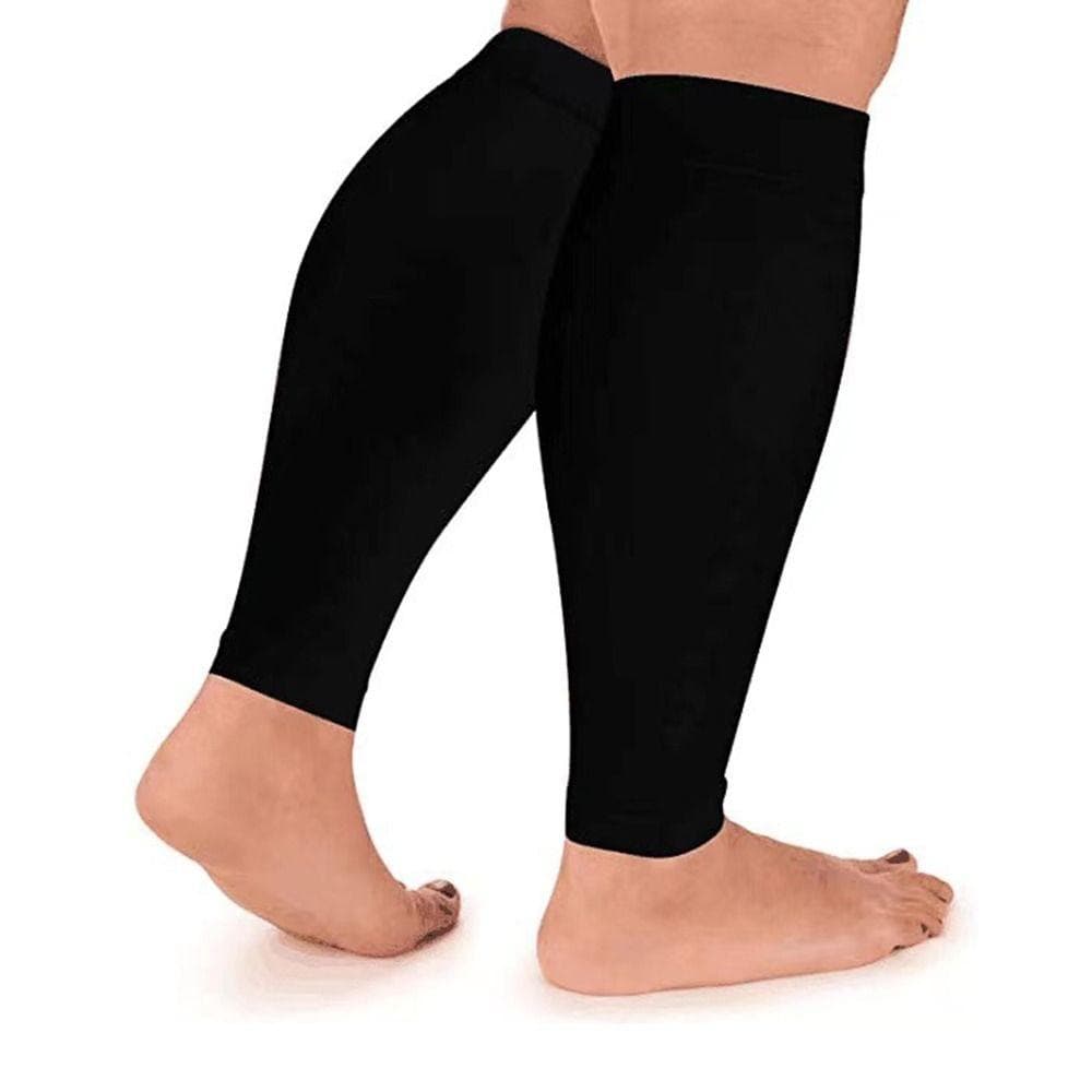 Plus Size 7XL Extra Wide Socks Knee High Walking Boot Cast Sock Lymphedema 2Xl-Black Calf Sock