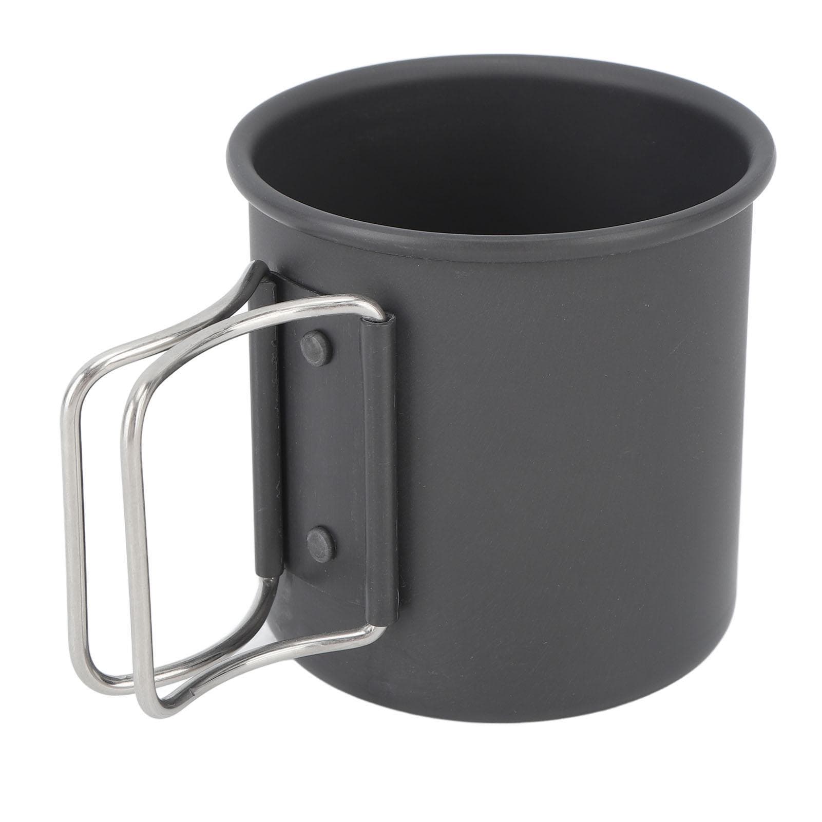 Camping Cup with Foldable Handle Stainless Steel Portable Camping Mug for Camping Picnic Hiking