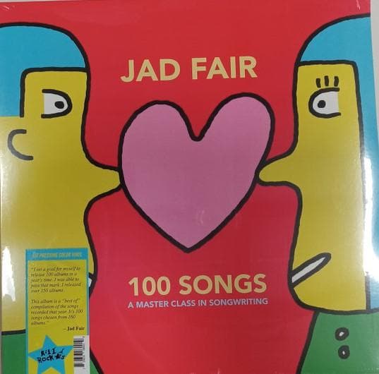 LP Record JAD FAIR - 100 Songs - A Master Class In Songw KRS800 Kill Rock Stars 2024 US Rock