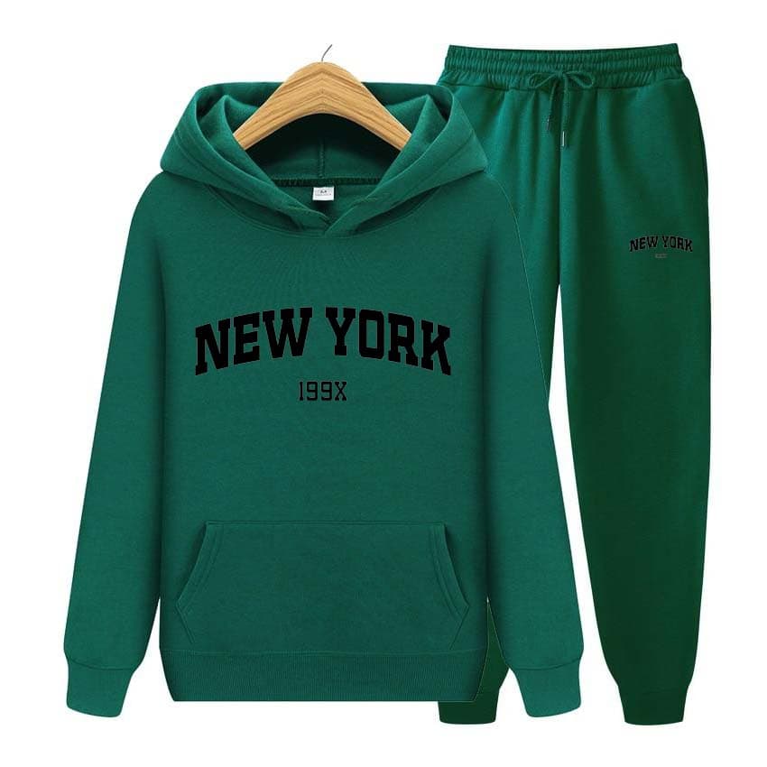 Tracksuit 2 Pieces Set 199X New York Print Sweatshirt Hoodies Sweatshirt+Pants Suit Hoodie Sportswear Jogging Men's Sets 2XL