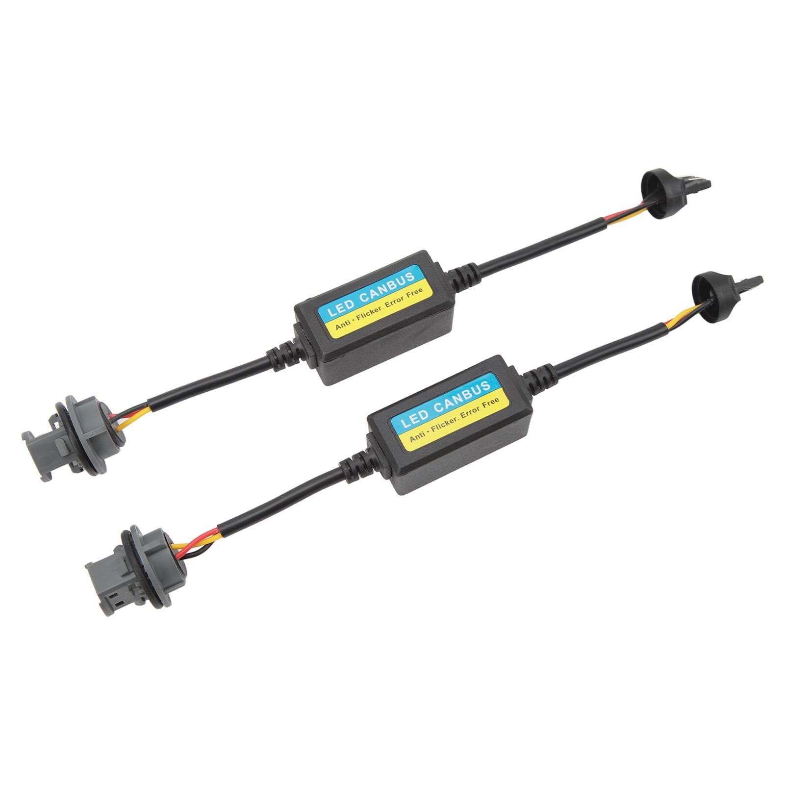 2 Pcs Brake Light Decoder 12V Brake Lamp Anti Flicker Error Canceller Decoder for 7443 T20 Plug