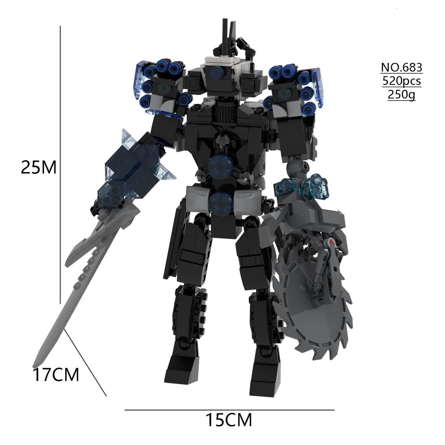 Building Block Titan Clock Man 2.0 Cameraman Speakerman Drill Man Bricks Model