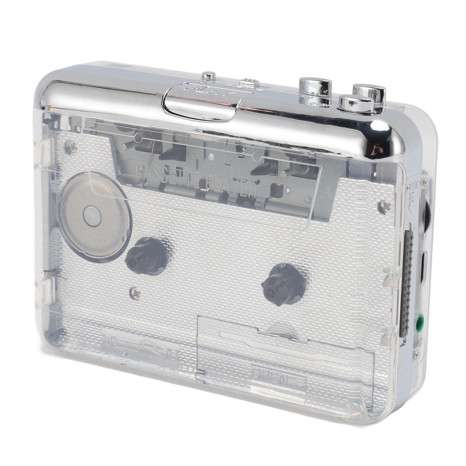 Cassette to MP3 Converter Multifunctional Stereo Sound 3.5mm Jack Portable Tape Player for Home