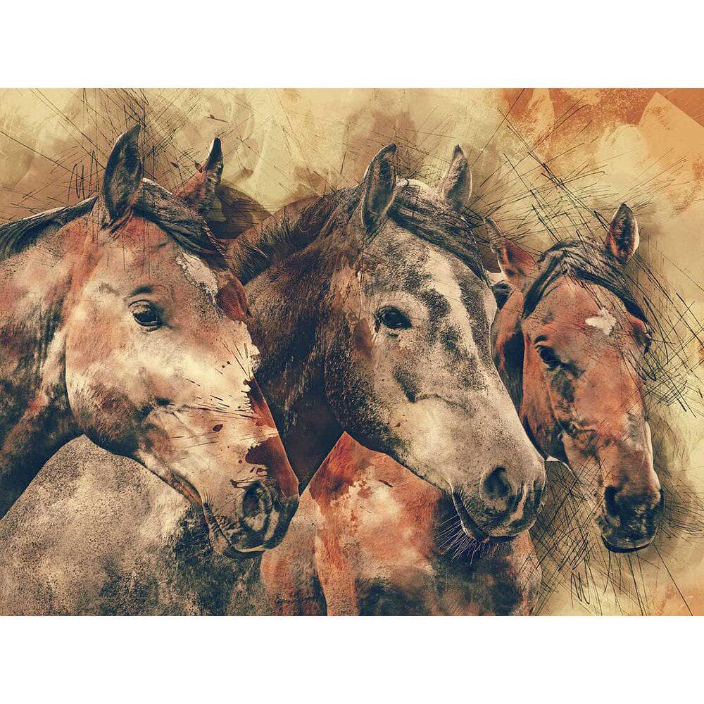 Diamond Embroidery Horse Crystal Painting Full Drill Diamond Painting Animal Paint with Diamonds 20X30CM