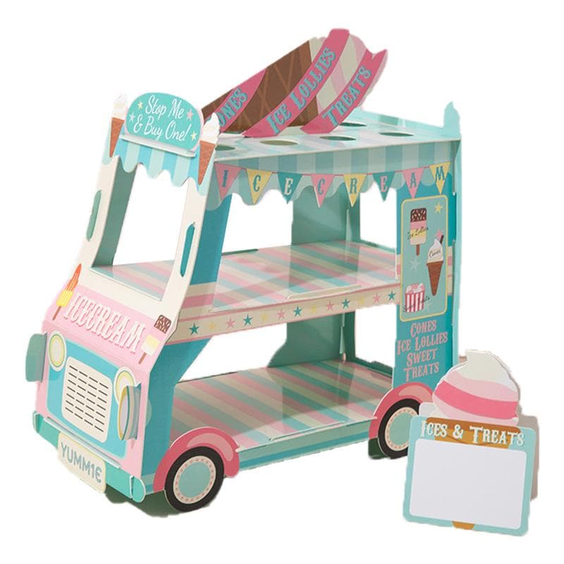 Cartoon Car Cake Stand Dessert Table DIY Disposable Paper Wedding Birthday Party Decoration 37x20x34