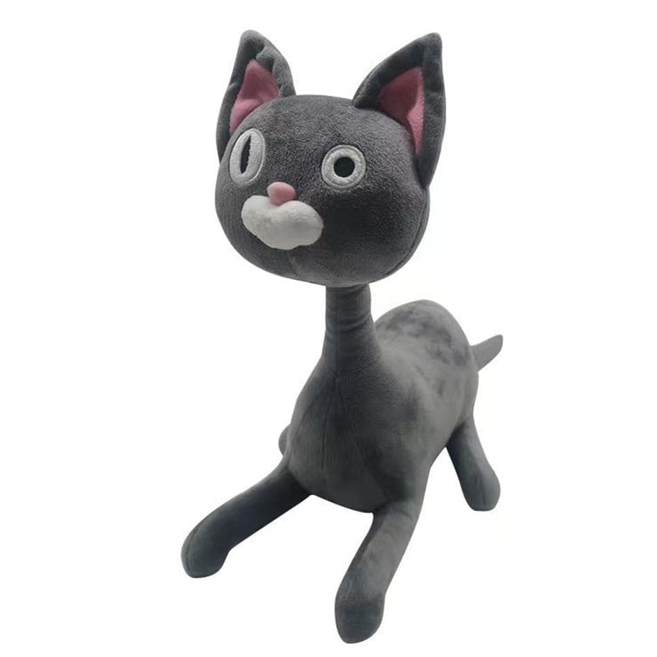 New Noodle and Bun Plush Toy Cat and Dog Plushies Dolls Soft Stuffed Anime Cat Toys Home Room Decor Dolls for Kid Birthday Gift black