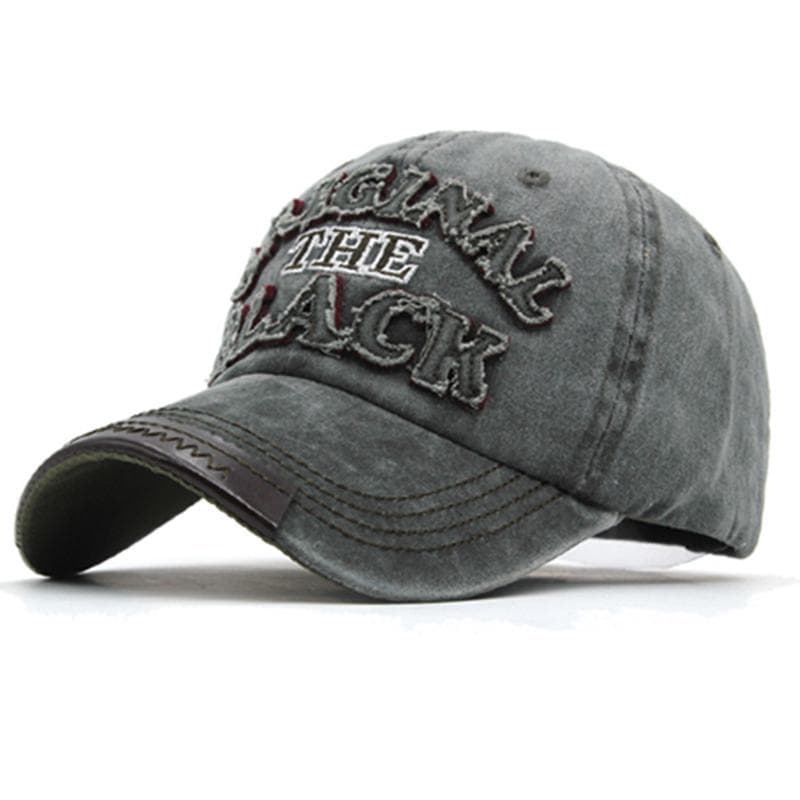 Hot Retro Washed Cotton Baseball Cap Snapback Hat For Men Women Casual 3D BLACK Letter Cap 54cm-62cm army green