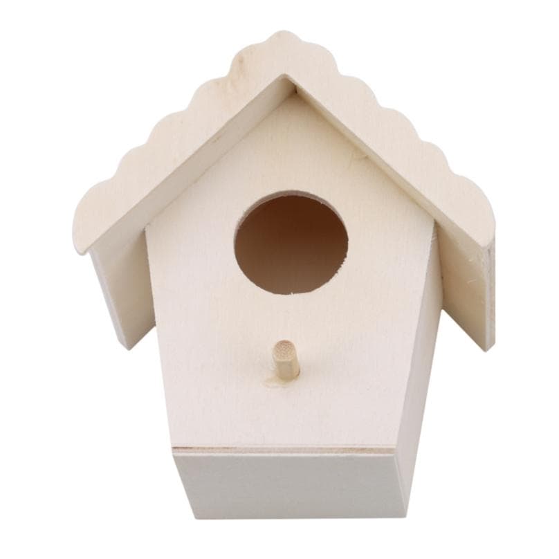 Wooden Bird House Nest Bird Supplies Wooden Birdhouse Outdoor Nesting Box 3