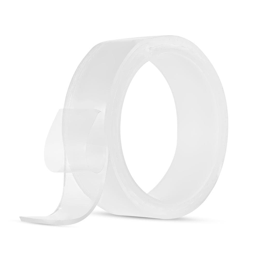 Nano Tape Roll Double Sided Adhesive Tape 30mm*3m*2mm Traceless Washable Nano Tape Stick Grip Gel 30mm x 1m x 1mm transparent