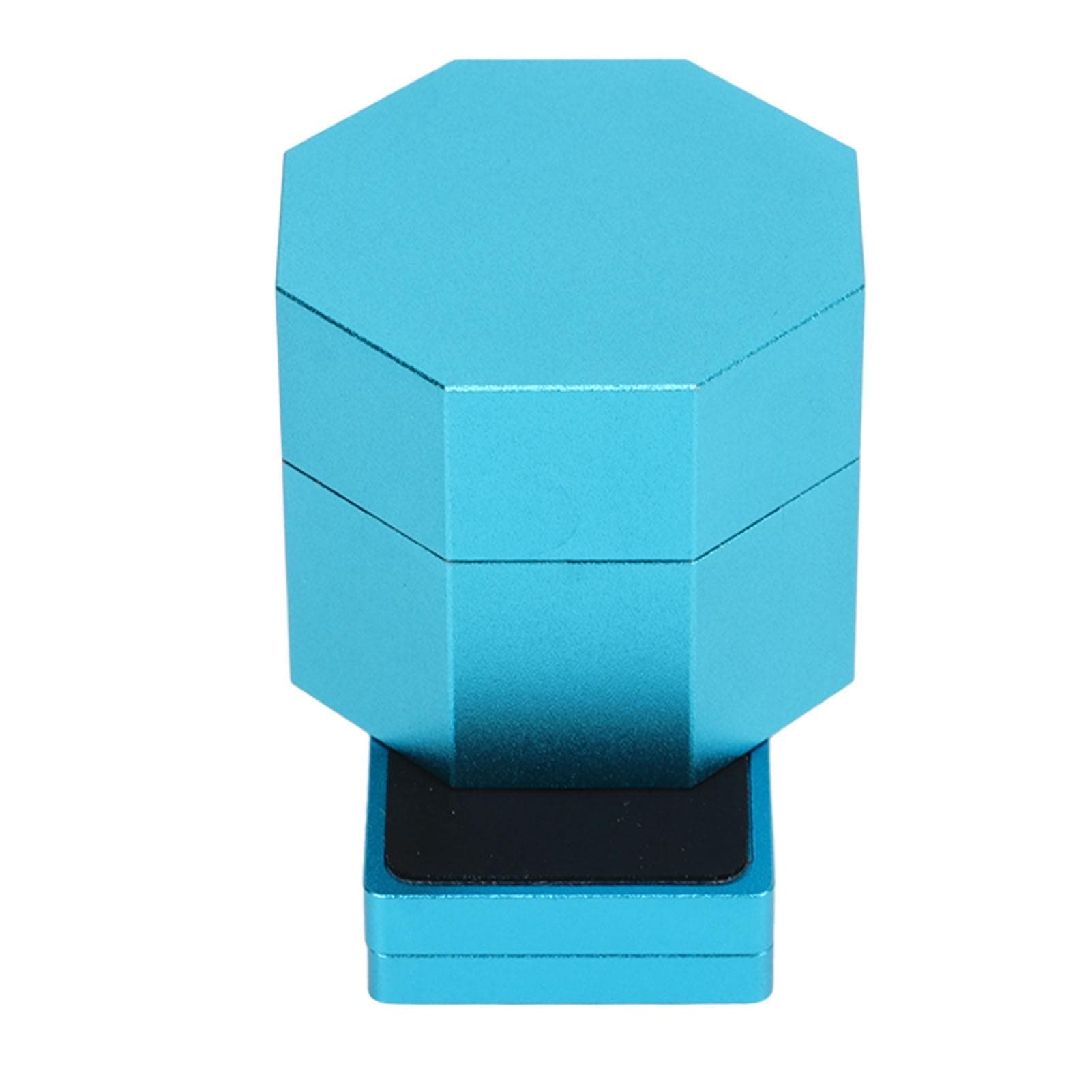 Billiards Octagonal Chalk Case Set Magnetic Billiard Cue Chalk Box Holder with Silent Fixed Clip