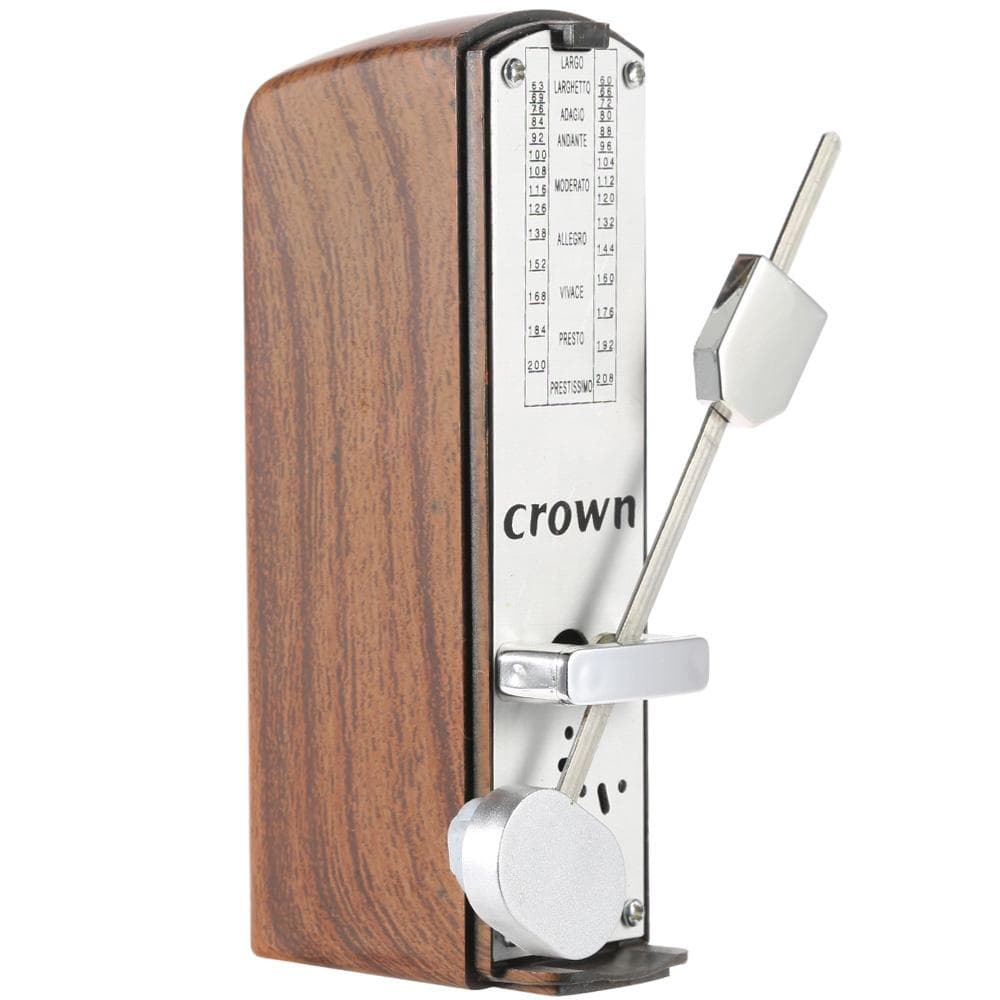 Portable Mini Mechanical Metronome Universal Metronome 11cm Height for Piano Guitar Violin Ukulele Chinese Zither Music Instrument mahogany