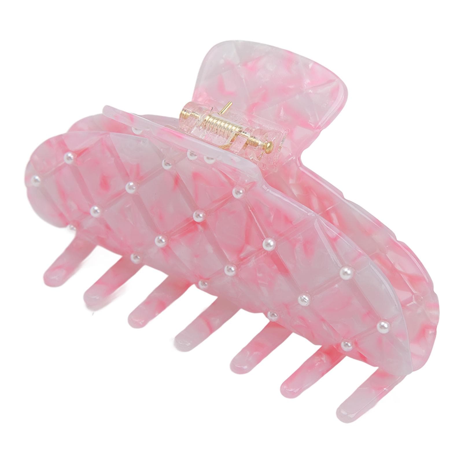 Hair Claw Clips Durable Fashionable Anti Slip Design Wonderful Gift with Pearls for Women Girls