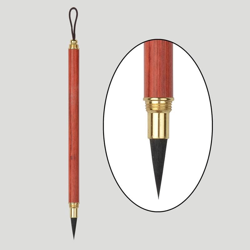 1 Pcs Calligraphy Writing Brush Eebony Sandalwood Hook Line Pen Calligraphy Beginner Art Professional Painting Brush