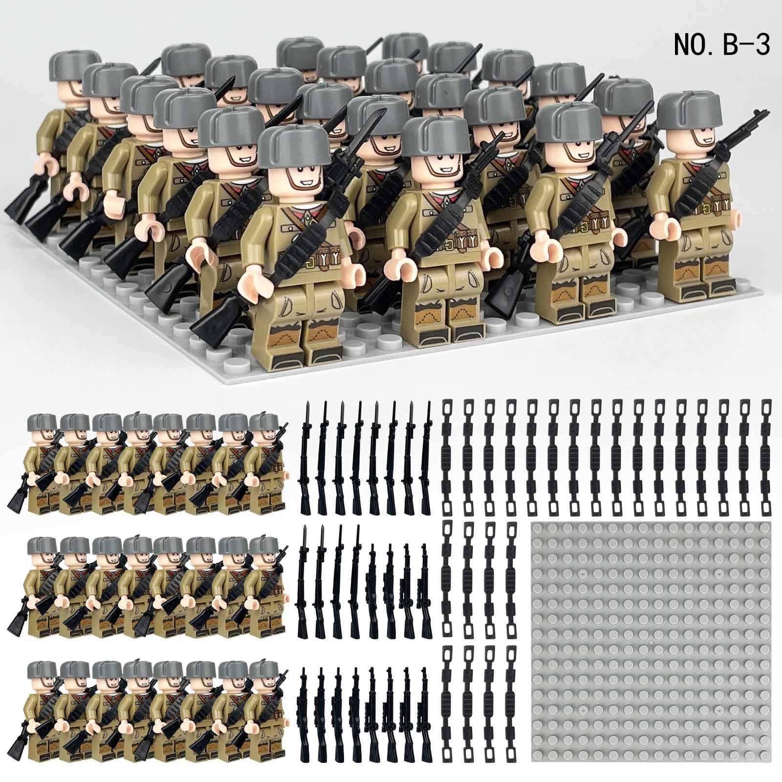 Phalanx Army Military Building Blocks Set 24pcs Small Particle Assembling Doll Toys