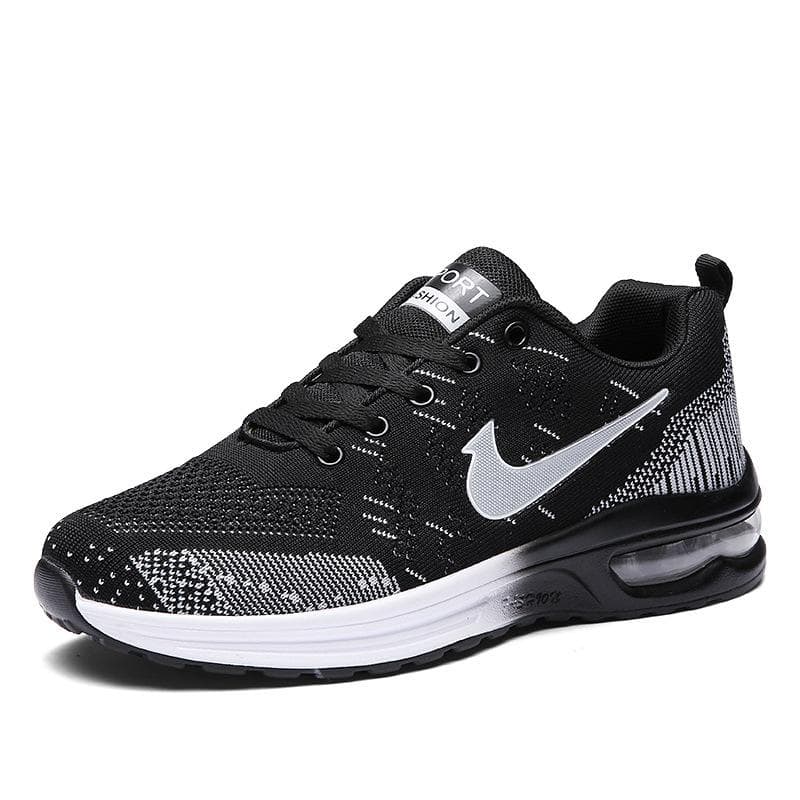 Sports Men's Shoes Breathable Soft Bottom Running Lightweight Sports Running Shoes Casual Men's Sneakers 44 black