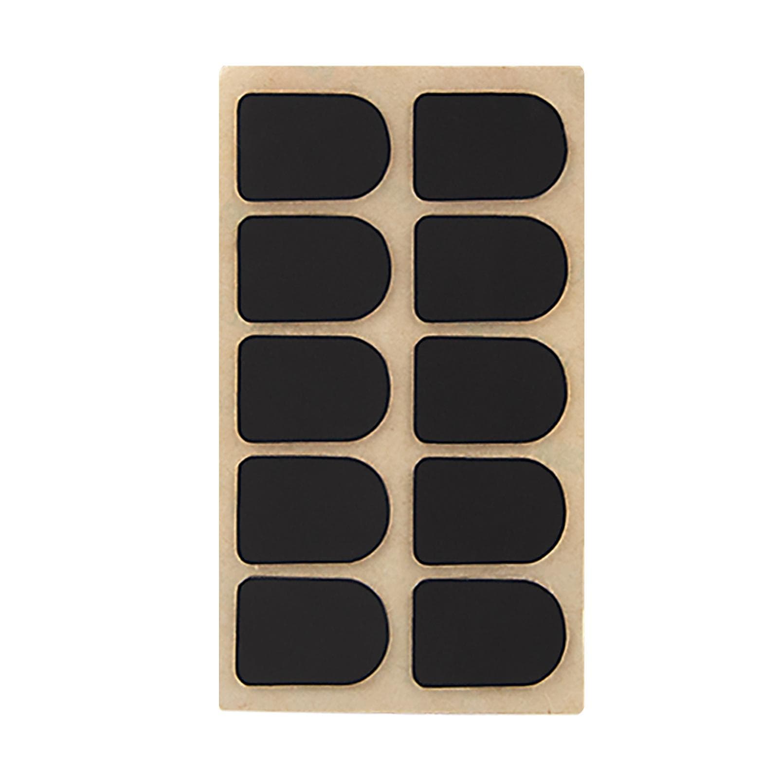 10pcs Clarinet Mouthpiece Cushions Mouthpiece Patches Clarinet Mouthpiece Pads Cushion Pads for 0.5mm black