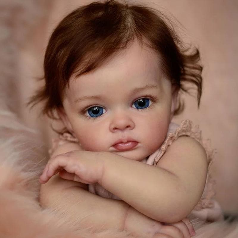 NPK 60CM Finished Reborn Toddler Girl Doll Tutti Hand Paint Doll Painting Visible Veins No Toy