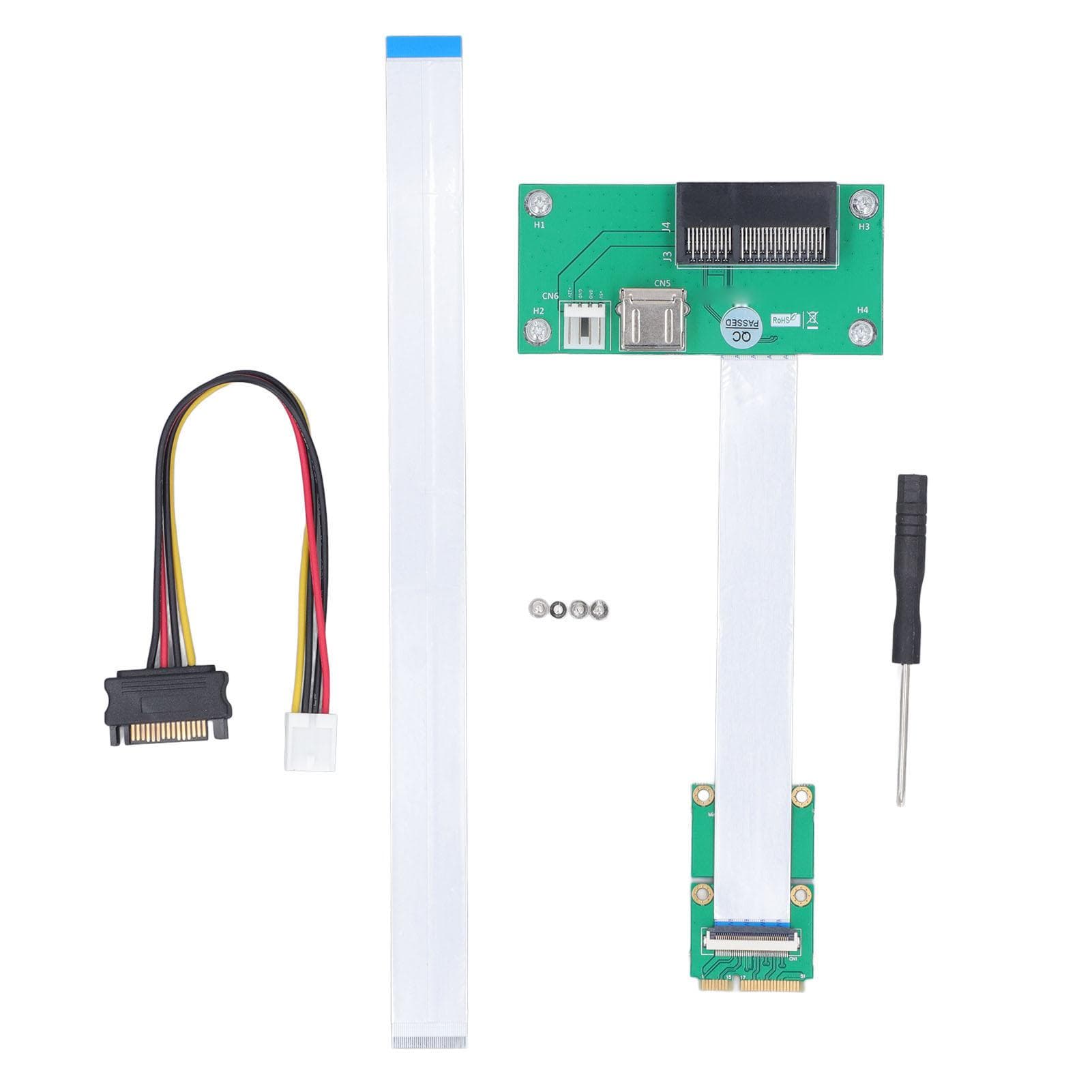 Mini PCIE to PCIE Express 4X Extension Cord Adapter Card with USB Riser Card Magnetic Pad High