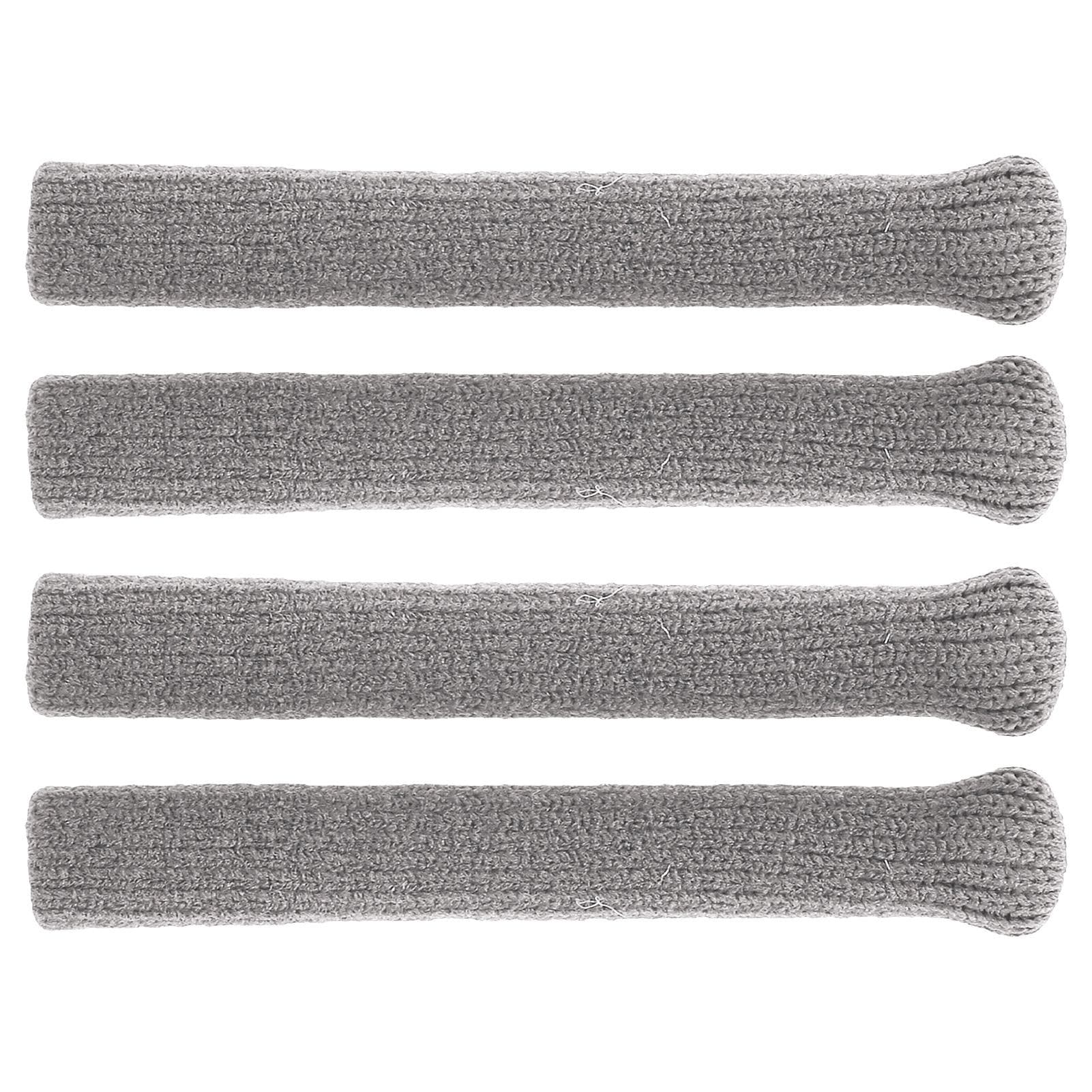 2 Packs Cotton Glasses Ear Cushion Soft Knitted Slip Proof Fixation Eyeglasses Temple Tips Sleeve gray