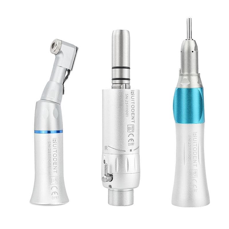 Dental handpiece low speed E type contra angle ratio slow speed dental low speed handpiece three-piece unit 2 hole