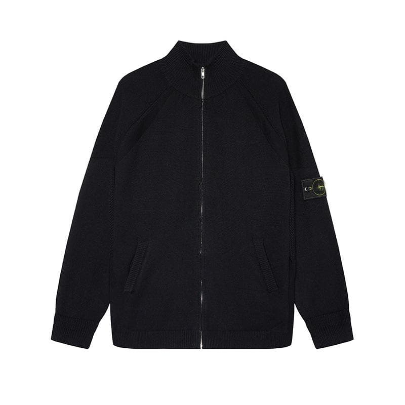 Cross-Border Stone Island Round Neck Unisex Pullover Sweater - European & American Trendy Style M