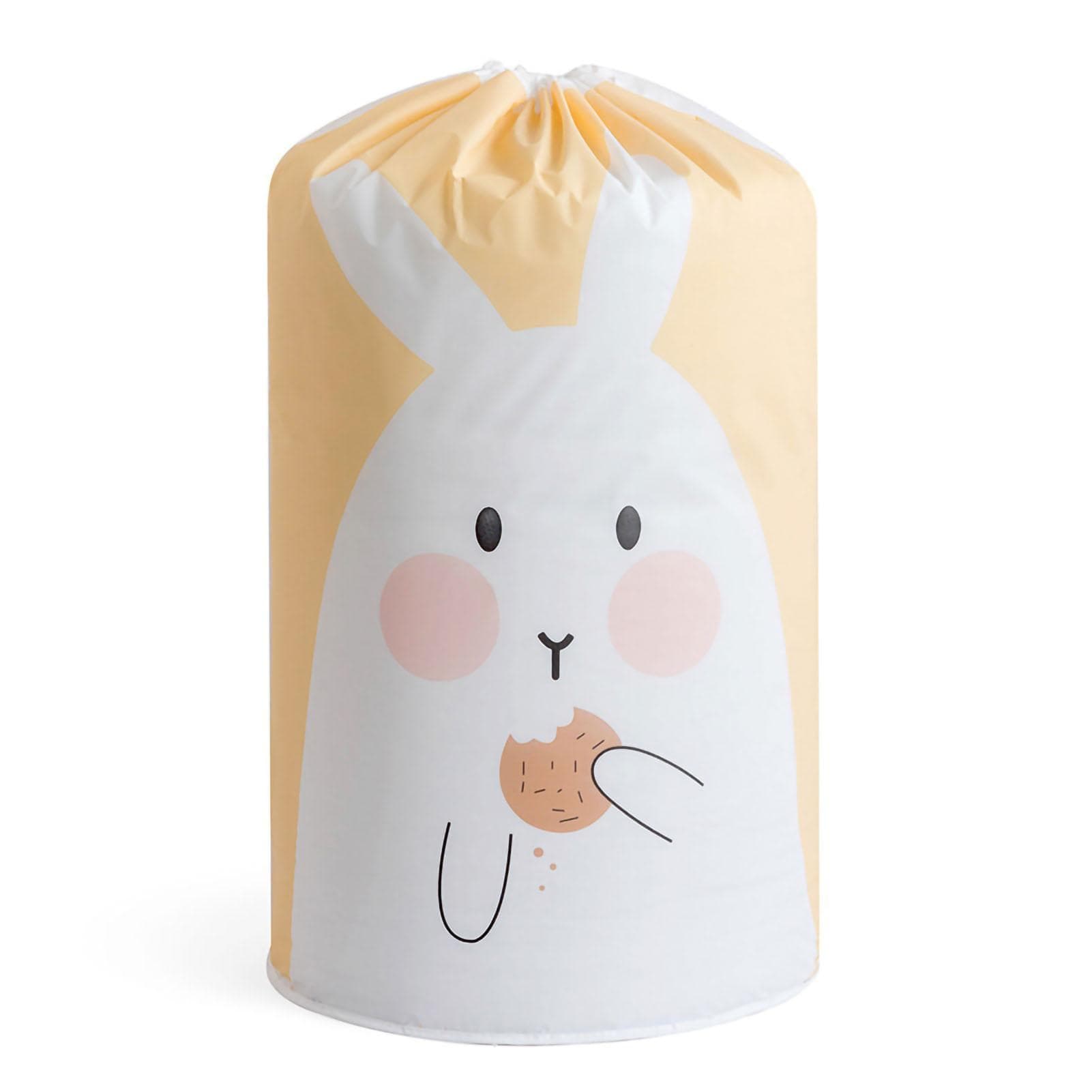 Comforter Storage Bag PEVA Tubular Type Waterproof Printing Dustproof Bag for Clothes Blankets