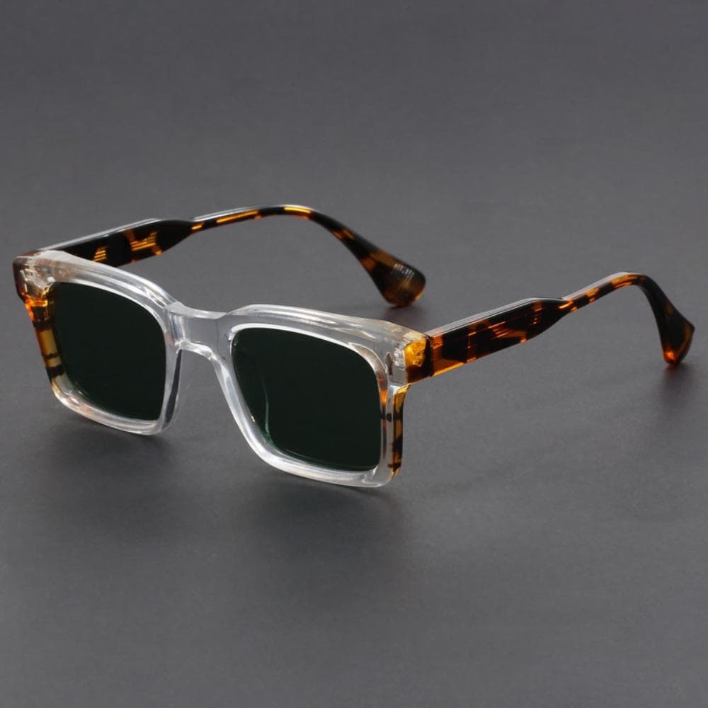 Luxury Vintage Sunglasses for Men Women Green Acetate Frame Driver Goggles Sun Glasses