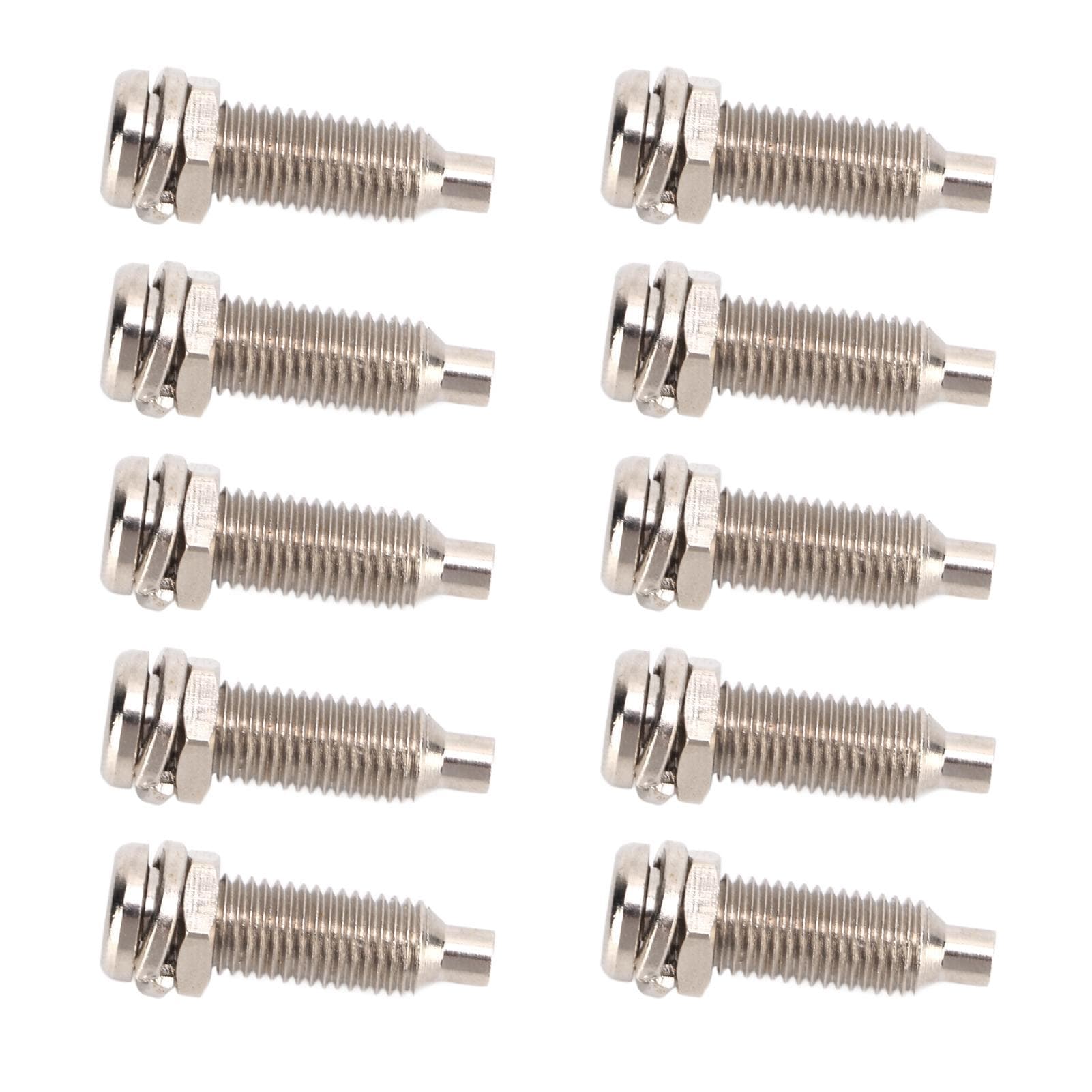 10pcs 4mm Binding Post Nickel Plated Brass M6 Nut Panel Banana Sockets for Electronics Industrial