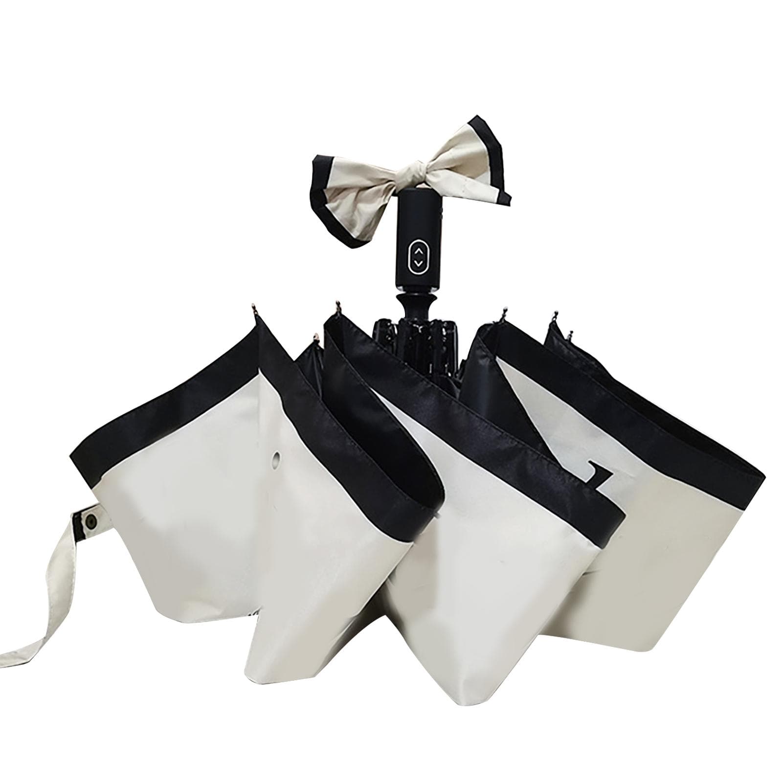 French Vintage Umbrella Automatic 3 Fold Folding Umbrella Portable Travel Sun Rain Umbrella