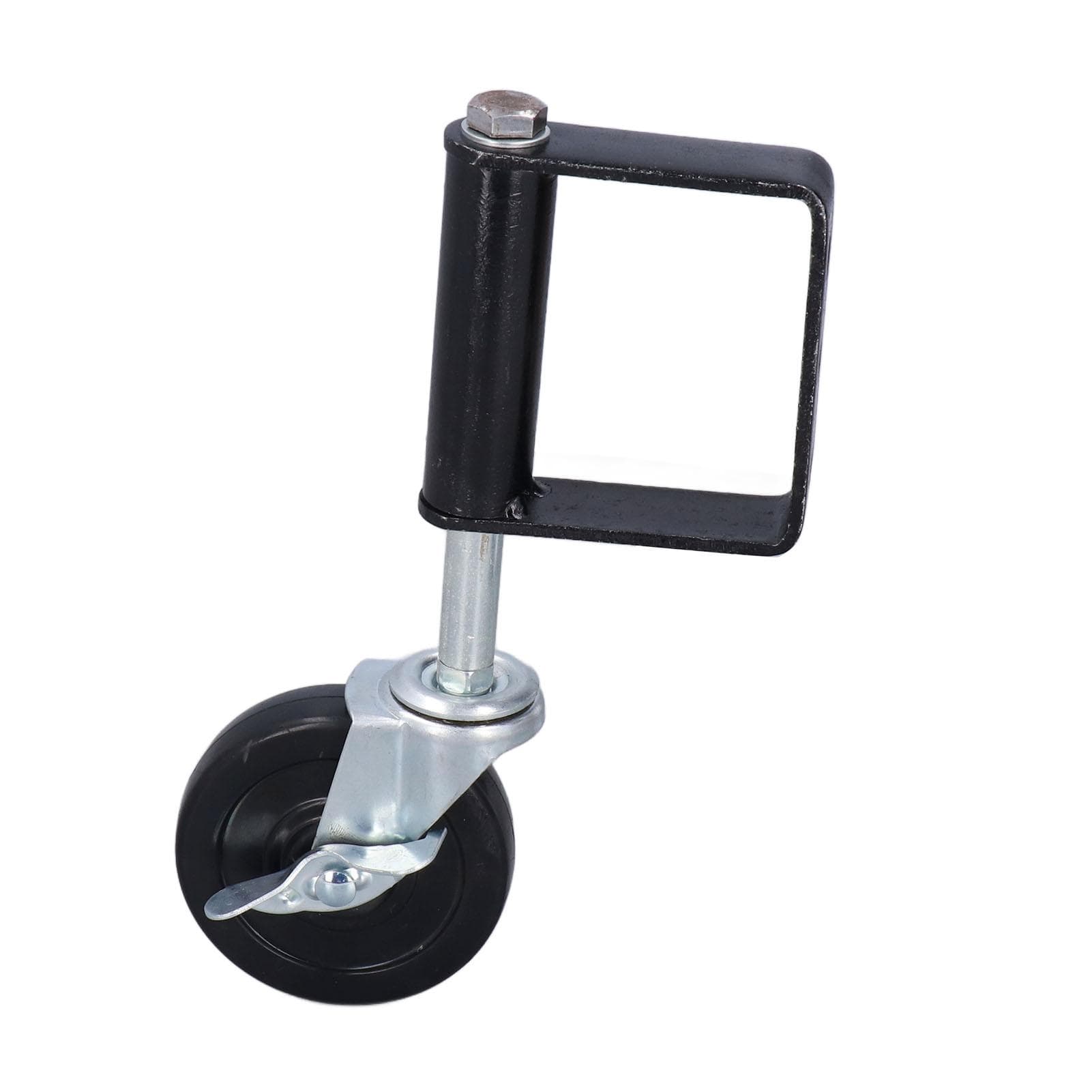 Spring Loaded Wheel Gate Caster 4in 3 Hole Heavy Duty Door Accessory for Home Factory