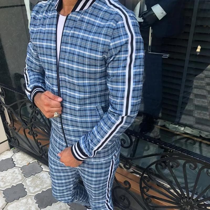 New Gentlemen Tracksuit Set Jackets Sets Men Suit Men Fashion Tracksuit Sportsuit Men Sweatshirts Sportswear Coat+Pant 3XL 199cm