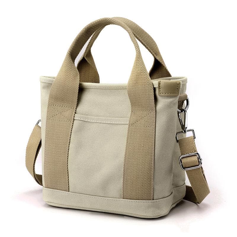 Canvas Handbag Small Bag Leisure Multi Compartment Women Makeup Bag Japanese Thousand Layer Handbag Gift Hand Bag khaki
