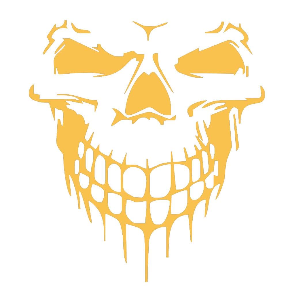 Car sticker reflective skull removable waterproof decor L